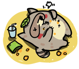 Haiiro Raccoon sticker #5134490