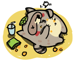 Haiiro Raccoon sticker #5134490