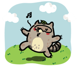 Haiiro Raccoon sticker #5134491
