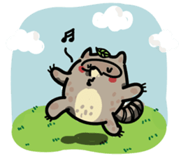Haiiro Raccoon sticker #5134491