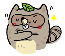 Haiiro Raccoon sticker #5134492