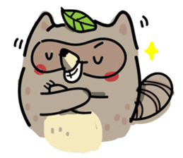 Haiiro Raccoon sticker #5134492