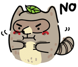 Haiiro Raccoon sticker #5134493