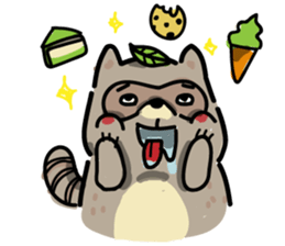 Haiiro Raccoon sticker #5134495