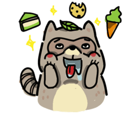 Haiiro Raccoon sticker #5134495