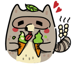 Haiiro Raccoon sticker #5134496