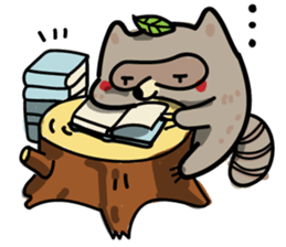 Haiiro Raccoon sticker #5134497
