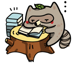 Haiiro Raccoon sticker #5134497