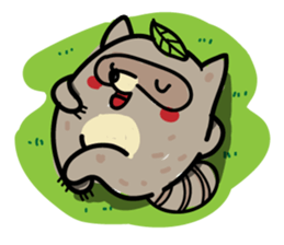 Haiiro Raccoon sticker #5134499