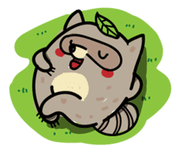 Haiiro Raccoon sticker #5134499