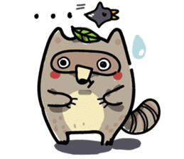 Haiiro Raccoon sticker #5134502