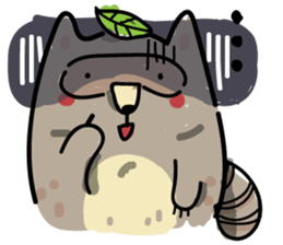 Haiiro Raccoon sticker #5134503