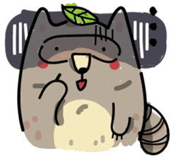 Haiiro Raccoon sticker #5134503