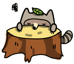 Haiiro Raccoon sticker #5134506