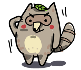 Haiiro Raccoon sticker #5134508