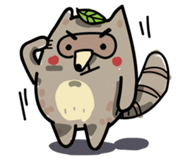 Haiiro Raccoon sticker #5134508