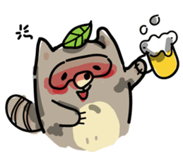 Haiiro Raccoon sticker #5134510