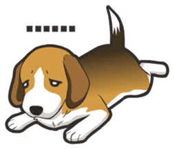 Hi! Beagle sticker #5135440