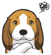 Hi! Beagle sticker #5135446