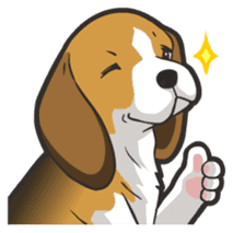 Hi! Beagle sticker #5135461