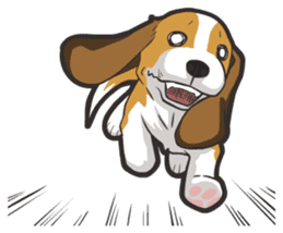 Hi! Beagle sticker #5135470