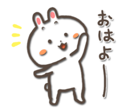 white bunny-rabbit sticker #5135678