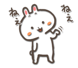 white bunny-rabbit sticker #5135681
