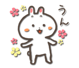 white bunny-rabbit sticker #5135682