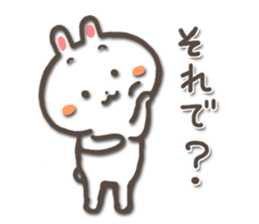 white bunny-rabbit sticker #5135683