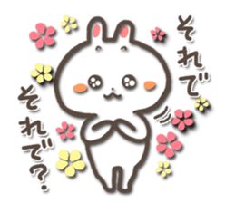 white bunny-rabbit sticker #5135684