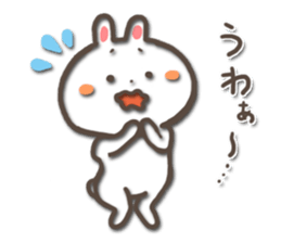 white bunny-rabbit sticker #5135686