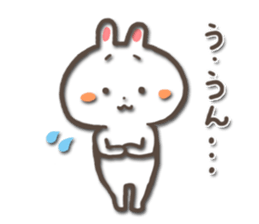 white bunny-rabbit sticker #5135687