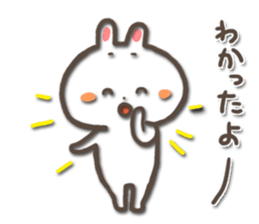 white bunny-rabbit sticker #5135689