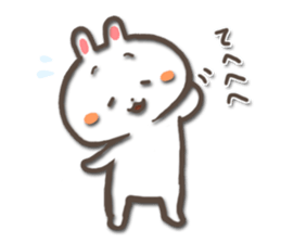white bunny-rabbit sticker #5135692