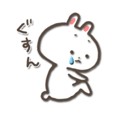 white bunny-rabbit sticker #5135697