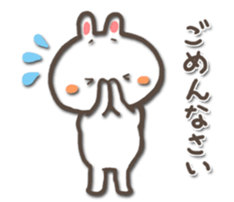 white bunny-rabbit sticker #5135699
