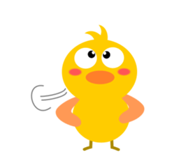 Naughty chick sticker #5135880