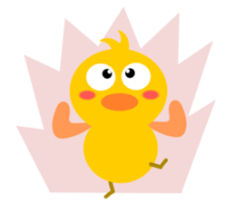 Naughty chick sticker #5135884