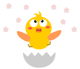 Naughty chick sticker #5135890