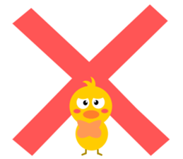 Naughty chick sticker #5135895