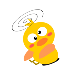 Naughty chick sticker #5135898
