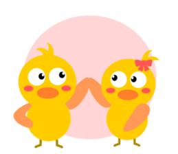 Naughty chick sticker #5135903