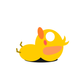 Naughty chick sticker #5135906