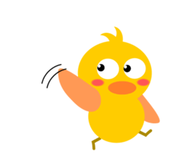 Naughty chick sticker #5135917