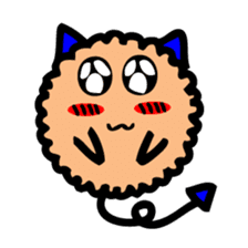 Mumu the Furball Cat sticker #5137043