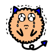 Mumu the Furball Cat sticker #5137046