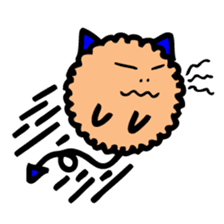 Mumu the Furball Cat sticker #5137055