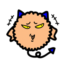 Mumu the Furball Cat sticker #5137072