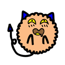 Mumu the Furball Cat sticker #5137073