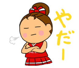 Cheerleader Sticker Red Uniform sticker #5137123